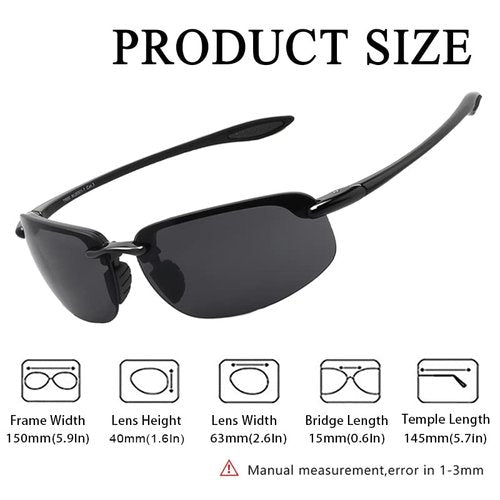 WISTON Sports Polarized Sunglasses& Super Dark Sunglasses