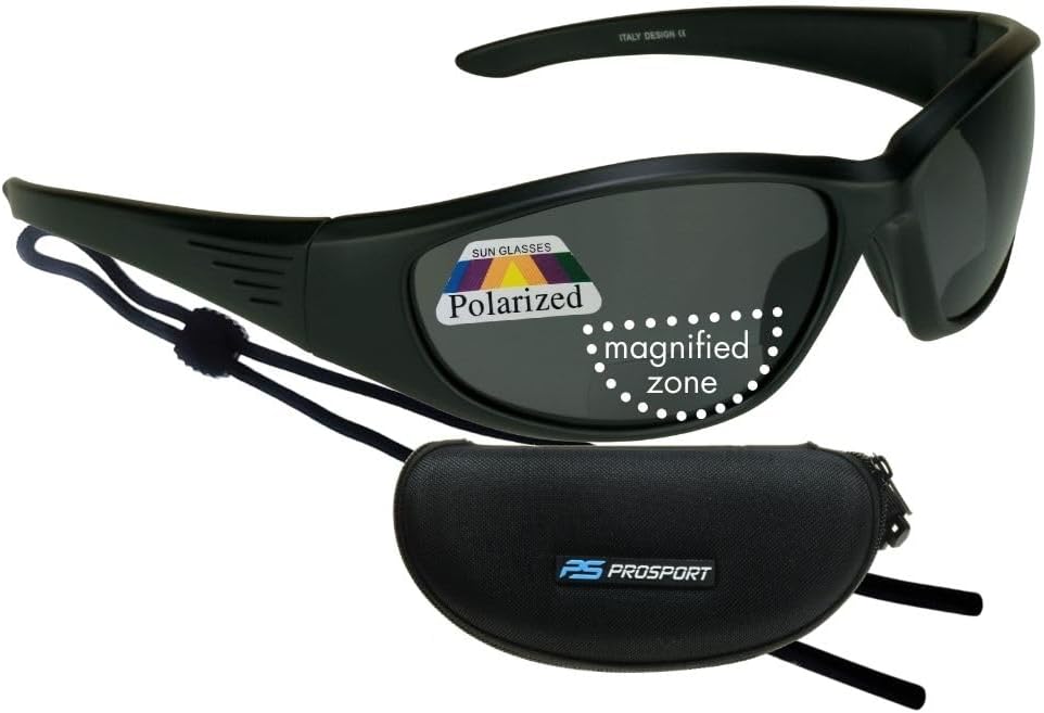 proSPORT Polarized Bifocal Sunglass Readers Fishing Driving Sport Motorcycle Anti-Glare Wrap Full Frame Large UV Men Women