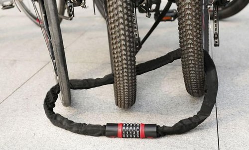 CFIKTE Bike Lock: 5 Digit Combination High Security Anti Theft Bike Chain Lock,Heavy Duty Resettable Keyless Bicycle Lock for Bike, Motorcycle, Scooter, Door & Gate (Chain Length: 120cm (47.24 inch))