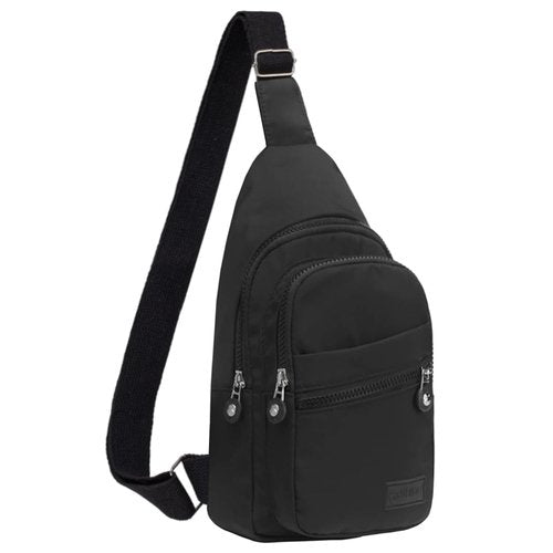Small Sling Bag Cross Body Bag Sling Backpack Crossbody Fanny Pack for Women - Black