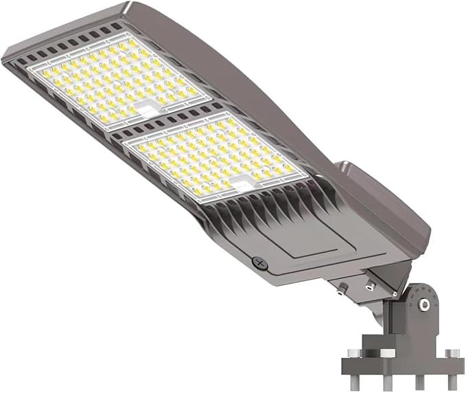 400W LED Parking Lot Light 56000 Lumen, UL DLC Parking lot Flood Lights 400W Arm Mount, Street Area IP65 5000K Waterproof 100-277VAC Input, Stadium Lights Outdoor, LED Pole Light Outdoor