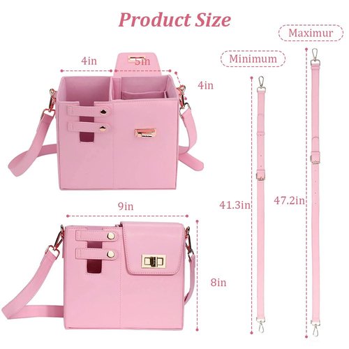 Dayinkes Water Bottle Bag, Portable Water Bottle Bag Crossbody, Multifunctional Purse with Water Bottle Holder, Adjustable Shoulder Strap Crossbody Cup Holder Bag, Compatible with a Lot of Water Cups