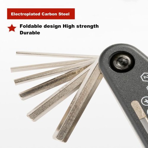 Bike Tool Kit, 16 in 1 Bike Multitool, Fold Bicycle Tool Kit, Mountain Bike Repair Kit, Routine Maintenance and Emergency Repairs