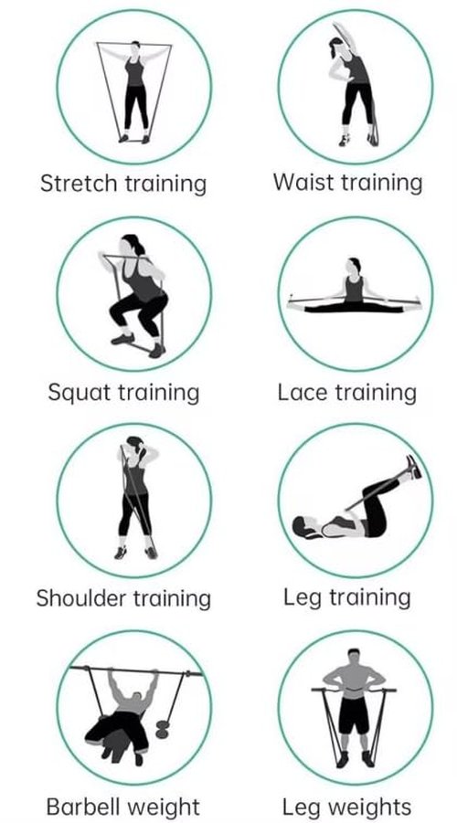 HORNO Resistance Bands, Pull Up Bands, Exercise Workout Bands for Working Out Perfect for Gym Home