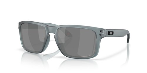 Oakley OO9102 Holbrook Sunglasses, Matte Crystal Black/Prizm Black Polarized, 57 mm