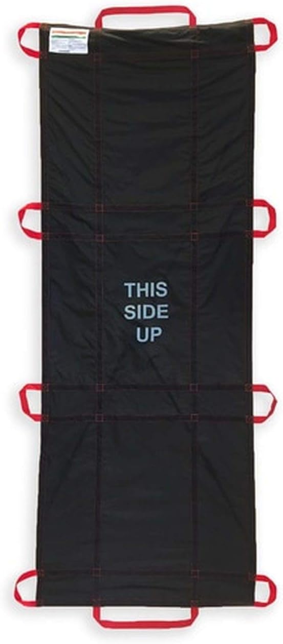 Rescue Essentials Brand Public Access QuikLitter, Red Nylon Handles, Non-Woven Fabric, 500 Lb Rated, Low Cost, Disposable for Patient Transfer, Casualty Evacuation