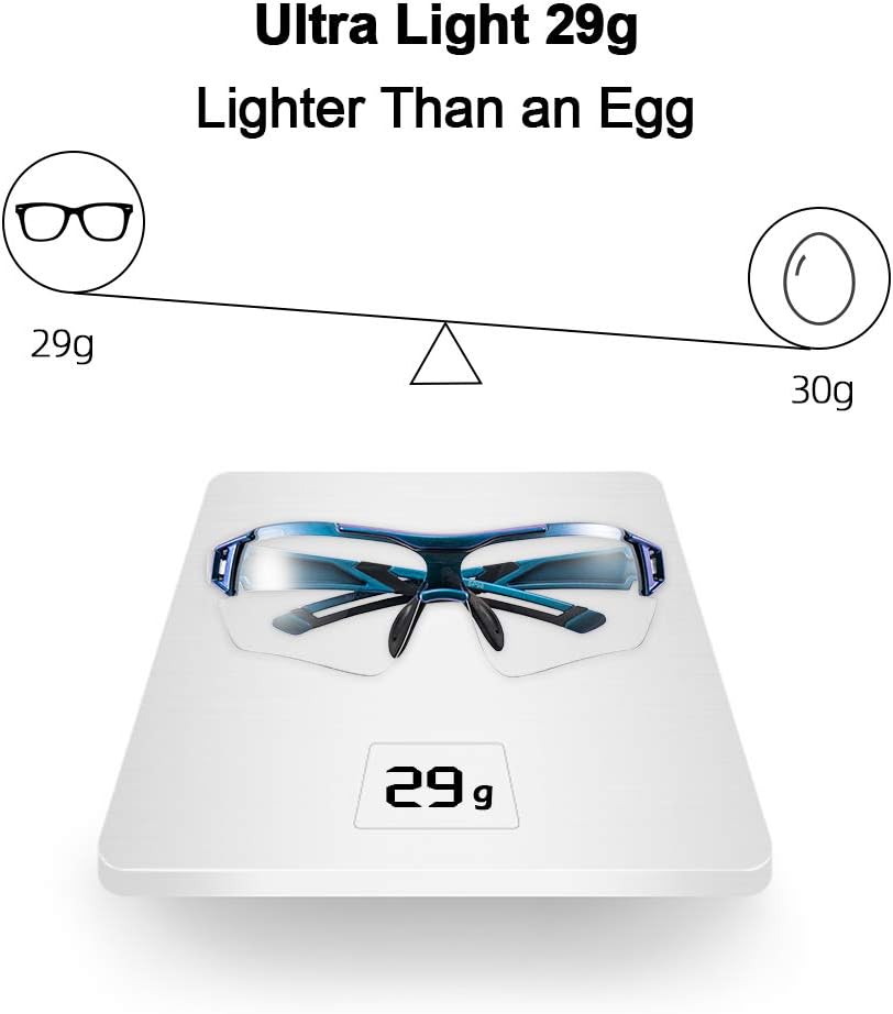 ROCKBROS Cycling Sunglasses Photochromic Bike Glasses for Men Women Sports Goggles UV Protection