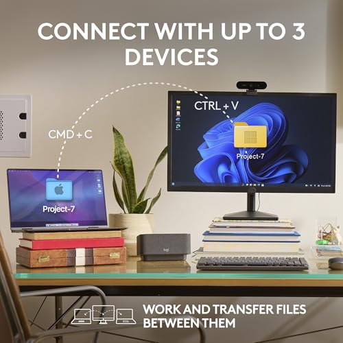 Logitech MX Anywhere 3S Compact Wireless Mouse, Fast Scrolling, 8K DPI Any-Surface Tracking, Quiet Clicks, Programmable Buttons, USB C, Bluetooth, Windows PC, Linux, Chrome, Mac - Rose