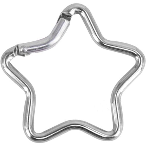 Zenarao 10Pcs Star Keychain, Heart Keychain Clip, Heart Star Carabiner Clip Set Cute Alloy Key Ring Perfect for Backpacks, Water Bottles, Keychains 5 Colors