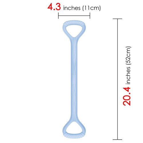 Adorila Figure 8 Resistance Band, for Men's and Women's Fitness, Portable Elastic Ropes for Yoga, Pilates（10LB Blue）