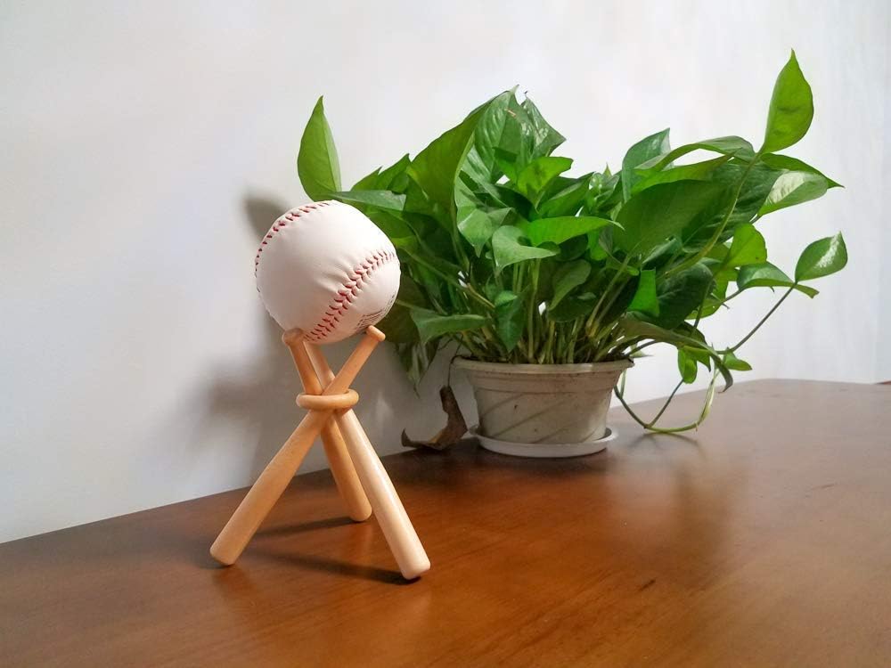 Wooden Baseball Display Stand Holder