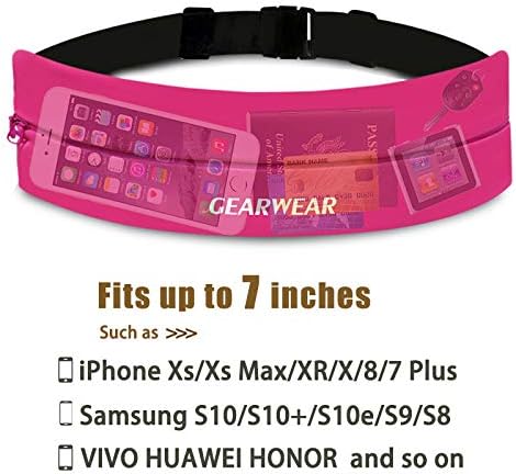 Running Phone Holder for Women and Men|Runner Running Belt Waist Band for Workout Fitness Walking Jogging Exercise Sport
