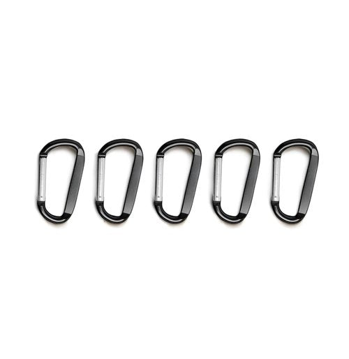Heavy-Duty Black 3 Inch Aluminum Carabiners 50pcs - Strong Clips for Camping, Hiking, Backpacking, Keychains, Dog Leashes, Hammocks, Climbing, Fishing, Survival, Outdoor Gear - Durable & Secure