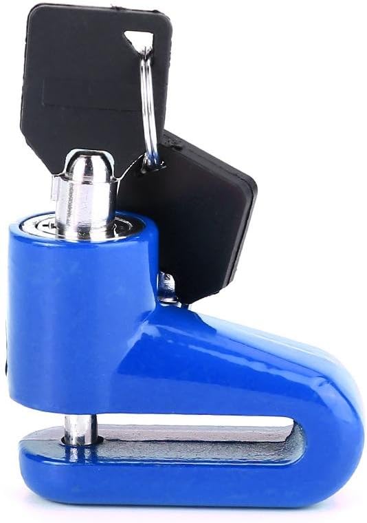 Tbest Disc Brake Lock Mini Anti-Theft Wheel Security Lock with Plastic Frame & Keys for Mountain Road MTB Bike Cycling Rotor Disc Brake Wheel Lock 3 Colors