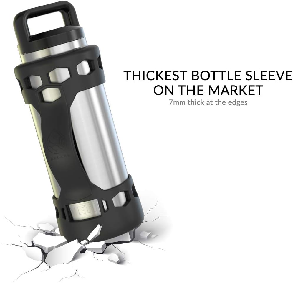 REUZBL Bottle Bumper Silicone Boot Sleeve Protector Accessories with Handle for 26 oz & 36 oz Stainless Steel Water Bottles