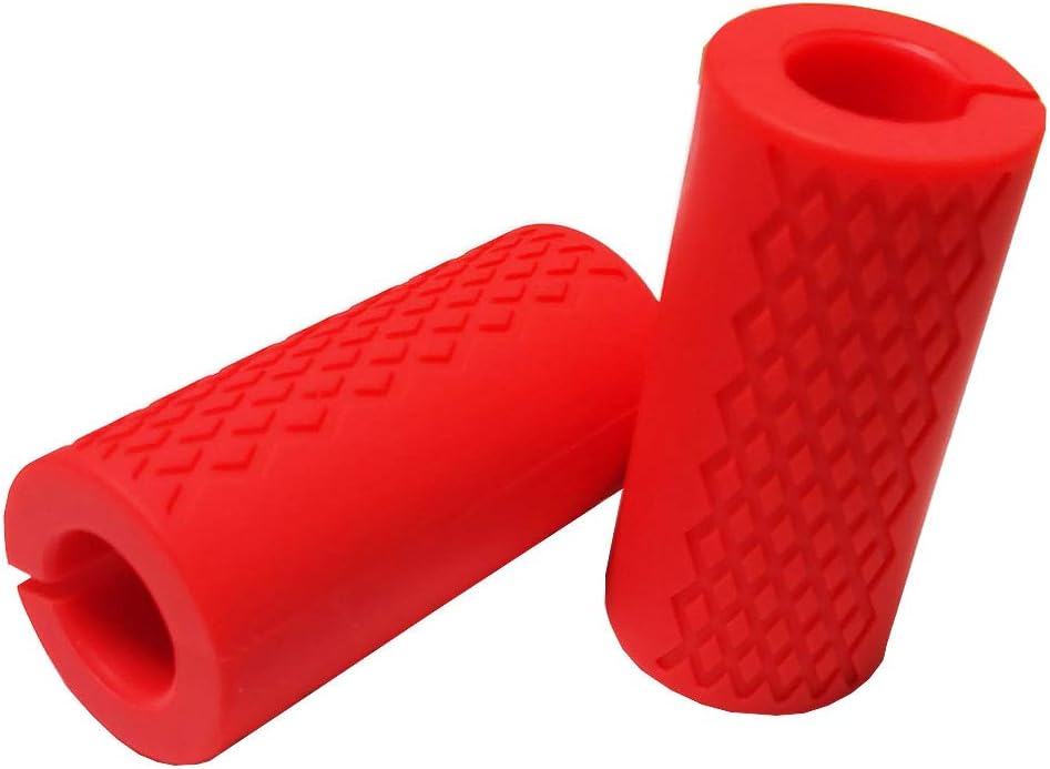 Weight Bar Grips Fit Standard Barbell, Dumbell Handles, Thick Bar Training Adapter for Weightlifting & Cable Attachments Fitness Training Rope Grips for Body Arm Forearm Builder Strength