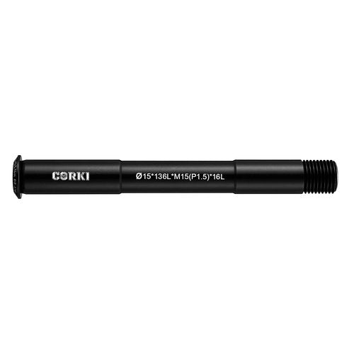 corki Cycles Thread Pitch 1.0mm/1.5mm * 15mm Bike Hubs Thru Axle Adapter Boost Forks (15mm x 125/136/143/148/175mm) for Rod MTB Grave Bicycle Front Rear Wheel (Thread Pitch-1.5mm, P1.5 * 15-136mm)