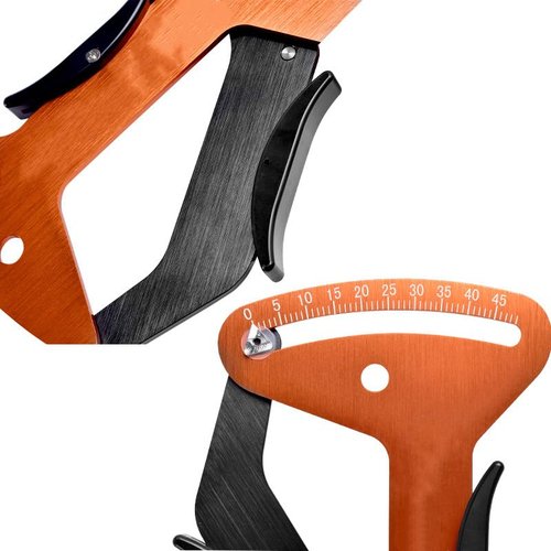 Zodazoqa Bicycle Spoke Tension Meters Measuring Tool Gauge Aluminum Alloy CNC Precise, Tension Adjustment Tool to fit All Spokes, Bicycle Wheel Spoke Manufacturing or Correction Accessories (Orange)