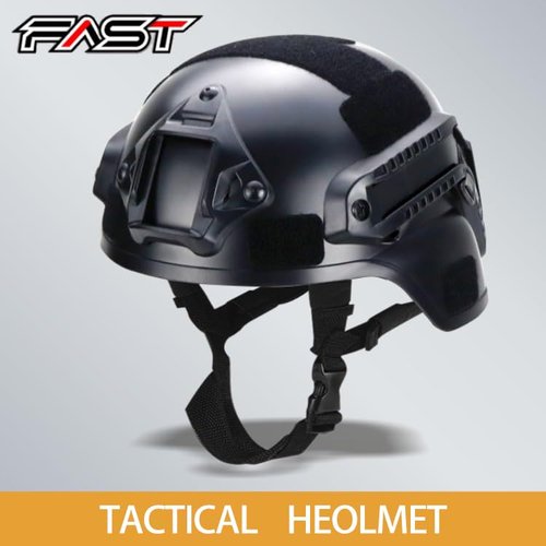 Airsoft Helmet and Mask, Tactical Skull Mask, Full Face Airsoft,Military Paintball Helmet with NVG Mount and Side Rail, Adjustable Strap - Complete Tactical Gear