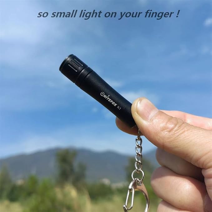 Bright Keychain Flashlight K1,high Bright 150 lumens,as Small Flashlight Lantern Camp lamp Light,Waterproof Torch for EDC,Reading,Sleep,Dog Walking,Camping,Hiking (White)