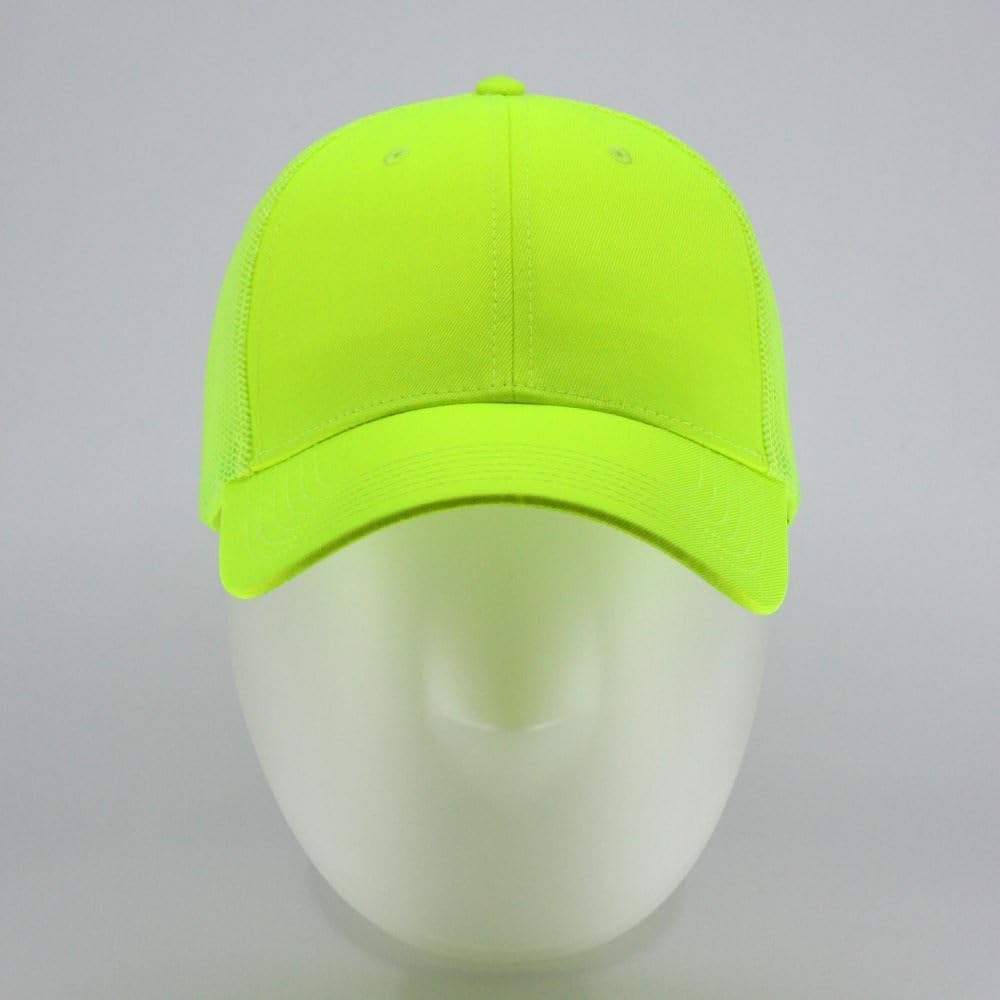 The Vintage Year Reflective High Visibility Piping Neon Polyester Twill Low Profile Structured Baseball Cap