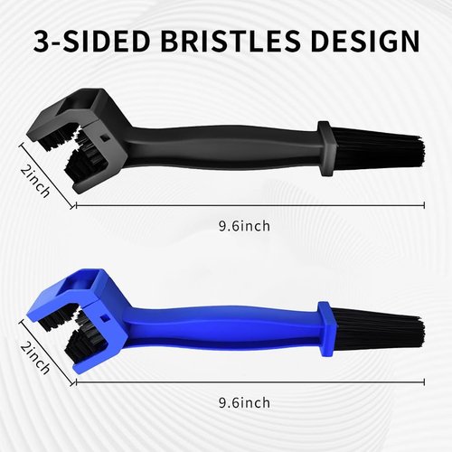 QUANFULTEC MotorcycleBicycle Chain Cleaner and Gear Cleaning Tool - Bike Maintenance Cleaning Brush for Chain and Gear Kit，Motorcycle Washer Cleaner Brush Tools