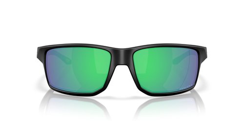 Oakley Men's OO9470 Gibston XL Rectangular Sunglasses, Matte Black/Prizm Jade, 62 mm