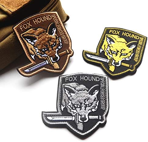 Military Morale Diamond Dogs and Metal Gear Solid Fox Patch (3pcs)