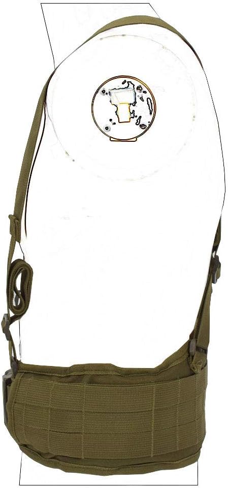 SINAIRSOFT Tactical Waist Belt with X-Shaped Suspenders Free Straps Airsoft Combat Padded Molle Belt