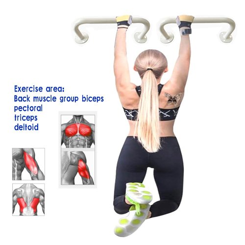 Wall mounted pull-up bar, suspension rod,cloud ladder, indoor fitness training, climbing cloud ladder,wall mounted horizontal bar pull-up bar, (white, 19.68in)