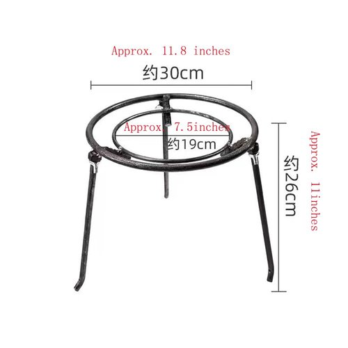 HAORIZISHOP Campfire Tripod,Camping Pans Open Fire Tripod Campfire Camping Backyards Patios Pot Stand Camping Tripod for Cooking