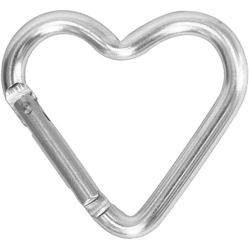 Purple Heart Snap, Hooks Carabiner, Hook Clip Key Holder Aluminum Alloy Keychain Clips for Outdoor Traveling Walking Lightweight Aluminum Alloy Keychain Clip Backpack Carabiner