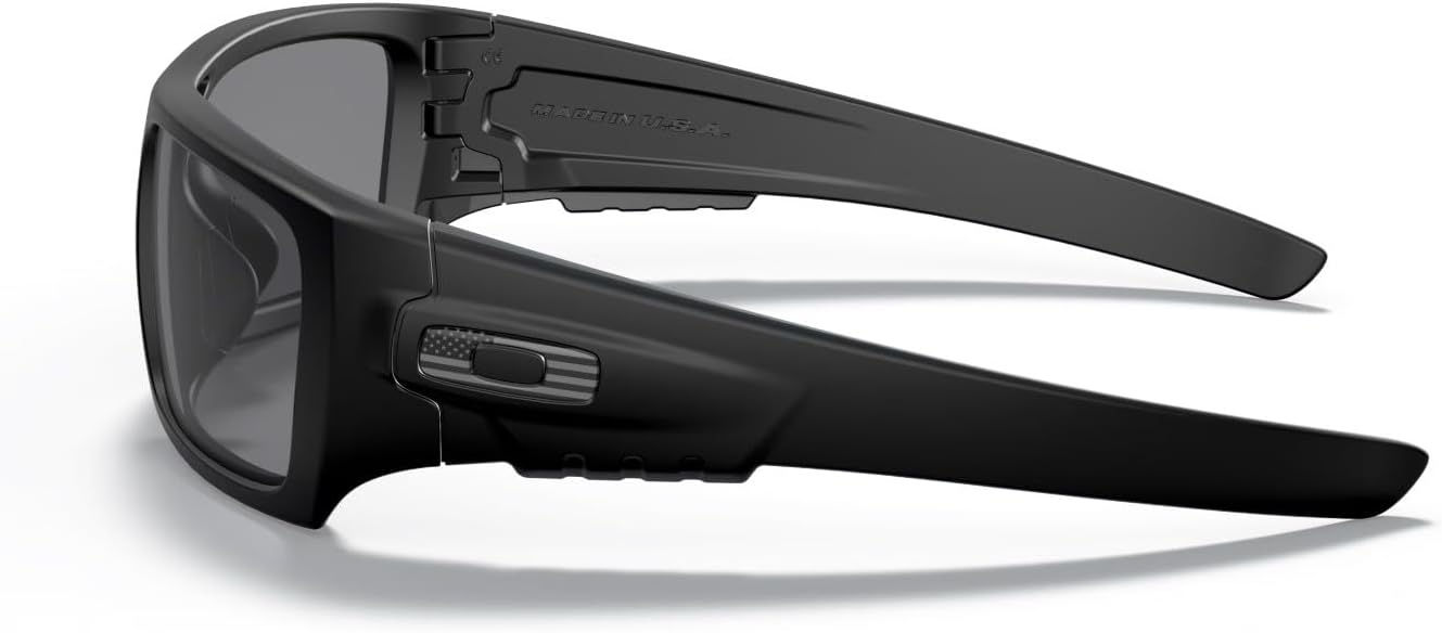 Oakley SI Det Cord Sunglasses Matte Black USA Tonal Flag with Grey Lens ANSI Z87.1 Stamped