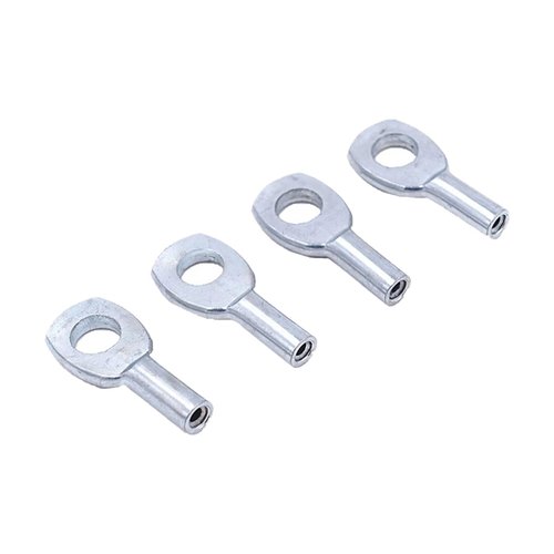 SquEqu 5 Pack Wire Rope Eyelets Replacement End Terminal 1/8'' Hole Connector Joint Lugs Stopper for 5mm Coated Security Steel Cord Gym Pulley Cable Weight Lifting Machine Fitness Equipment