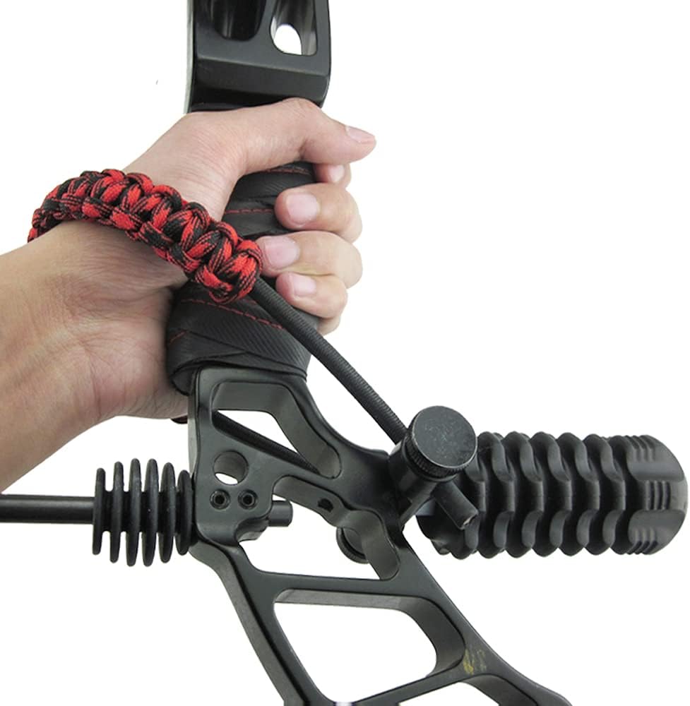 ZSHJGJR Archery Bow Wrist Sling Braided Archery Adjustable Bow Strap Wrist Sling For Compound Bow Hunting Shooting