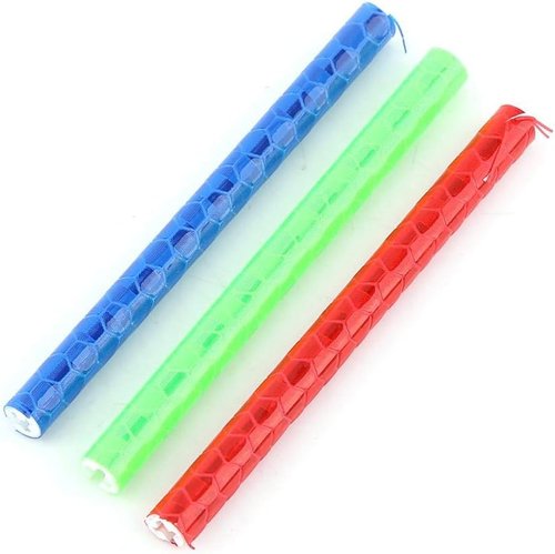 Dioche Wheel Lights, 24pcs Colorful Cycling Wheel Spoke Reflector Clips Reflective Warning Strip Clip Tube(Blue)
