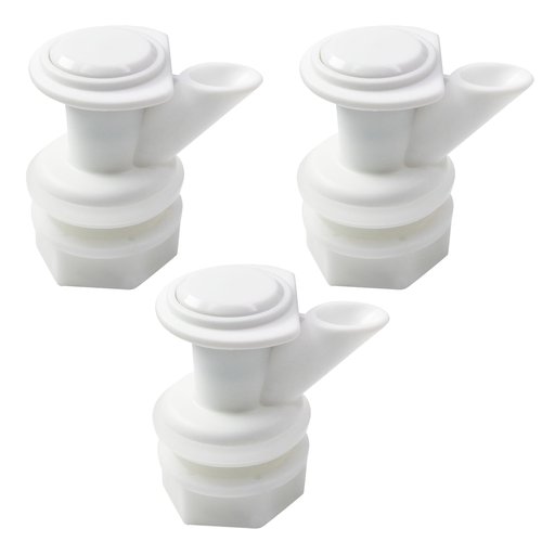 Bonsicoky 3 Pack Push Button Water Spigot - Cooler Spigot Replacement Water Spigot - Plastic Water Jug Spigot Compatible with Igloo 2-10 Gallon Water Coolers - BPA Free