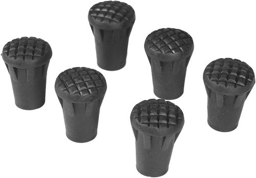 FILFEEL Hiking Stick, 6pcs/Set Replacement Outdoor Trekking Pole Tip End Walking Cover Protector