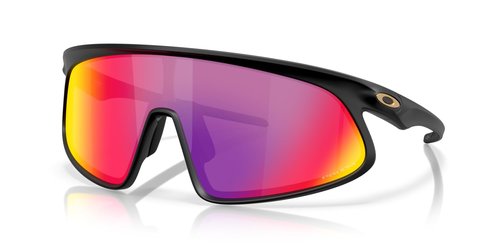 Oakley OO9484D RSLV Rectangular Sunglasses, Matte Black/Prizm Road, 49 mm