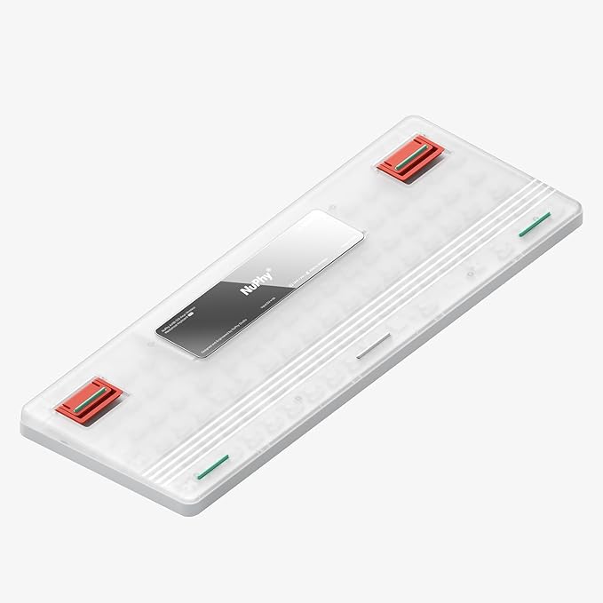 nuphy Air96 V2 Wireless Mechanical Keyboard,100 Keys RGB Backlit Keyboard,Supports Bluetooth 5.1,2.4G and Wired Connection,for PC/Laptop/Windows/Mac -White Gateron Red Switch