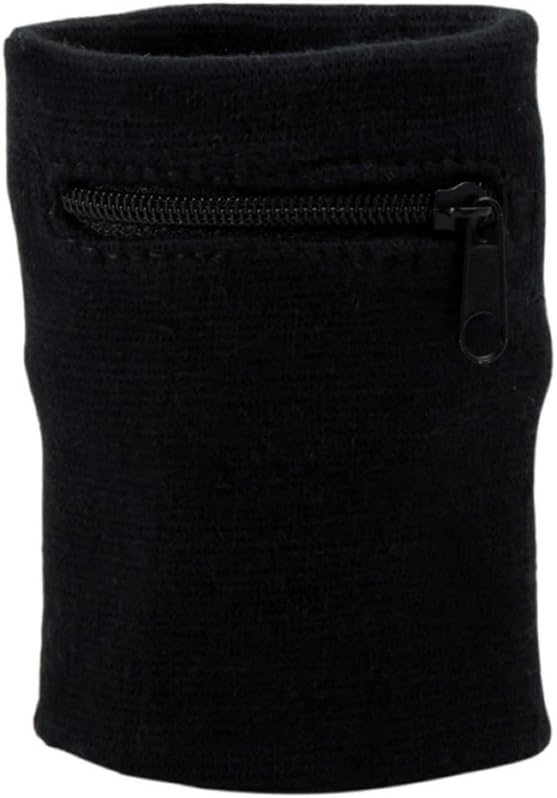 Zipper Wrist Pouch Sweatband Wallet - Securely Store Keys, ID, Cards & Cash