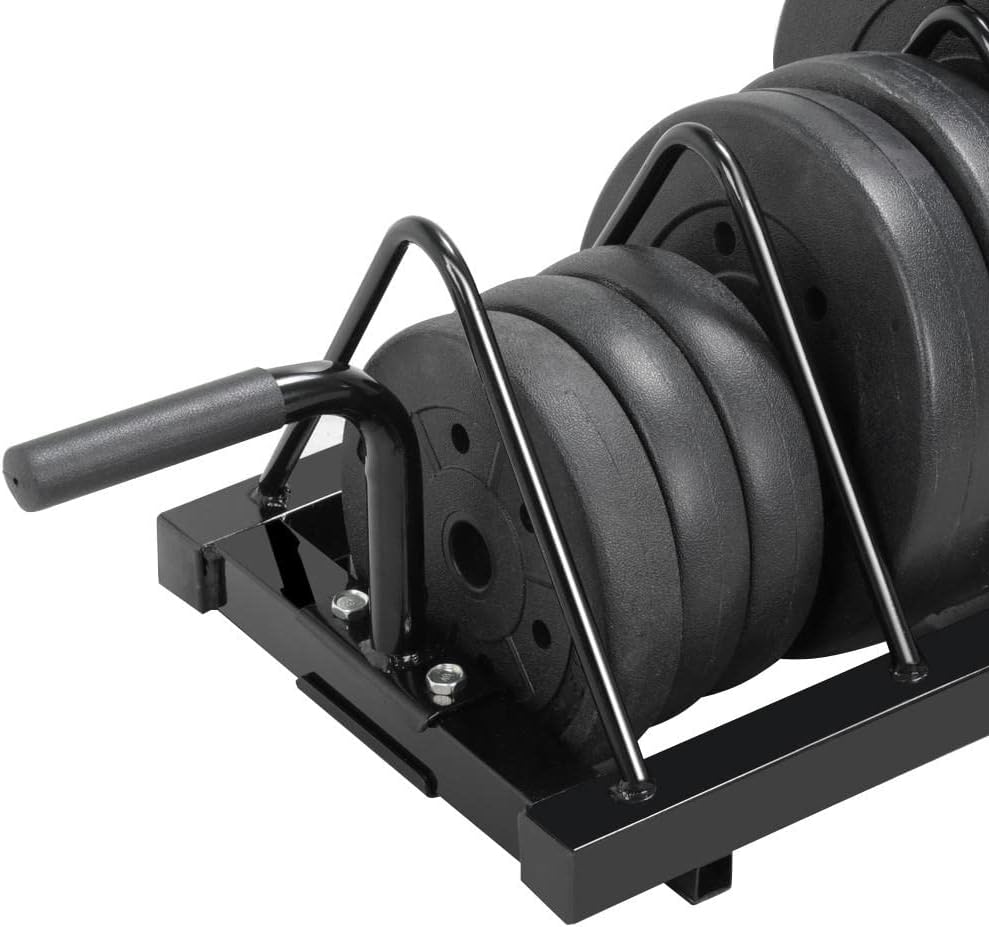 Yaheetech Barbell Bumper Plate Rack