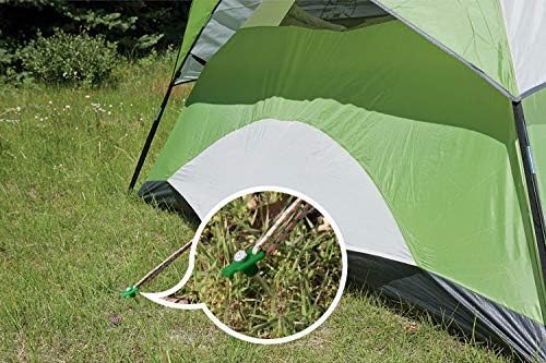 ABCCANOPY Tent Stakes Camping Tent Stakes, 10pc-Pack (Green)