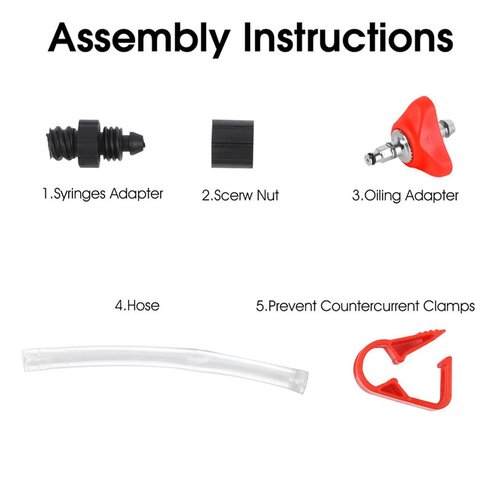 HOUSON Oil Bleeding kit Tool, Oil Bleeder Set Hydraulic disc Brakes - Service kit Oil Filling Connection Brake Oil Filling for Mountain Bike, Road Bike for SRAM AVID Hydraulic Brake System