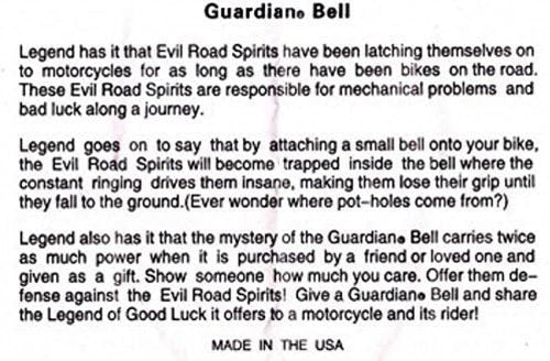 Guardian Bell AQUARIUS COMPLETE MOTORCYCLE KIT W/HANGER & WRISTBAND