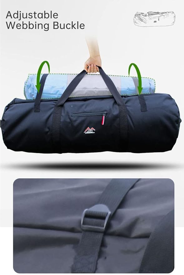 Large Capability Folding Tent Storage Carry Bag Waterproof Luggage Pack Pouch for Camping Hiking Picnic Organizer Walking Holder (Red-L)