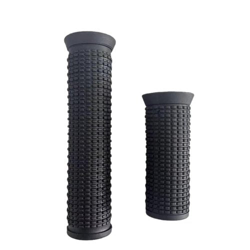 2Pcs Black Bike Bicycle Long/Short Handlebar Grips for Twising Shifter, Shockproof Anti Slip Parts, Cycling Parts and Components Anti Slip Soft Rubber Bike Grips (Long Short)