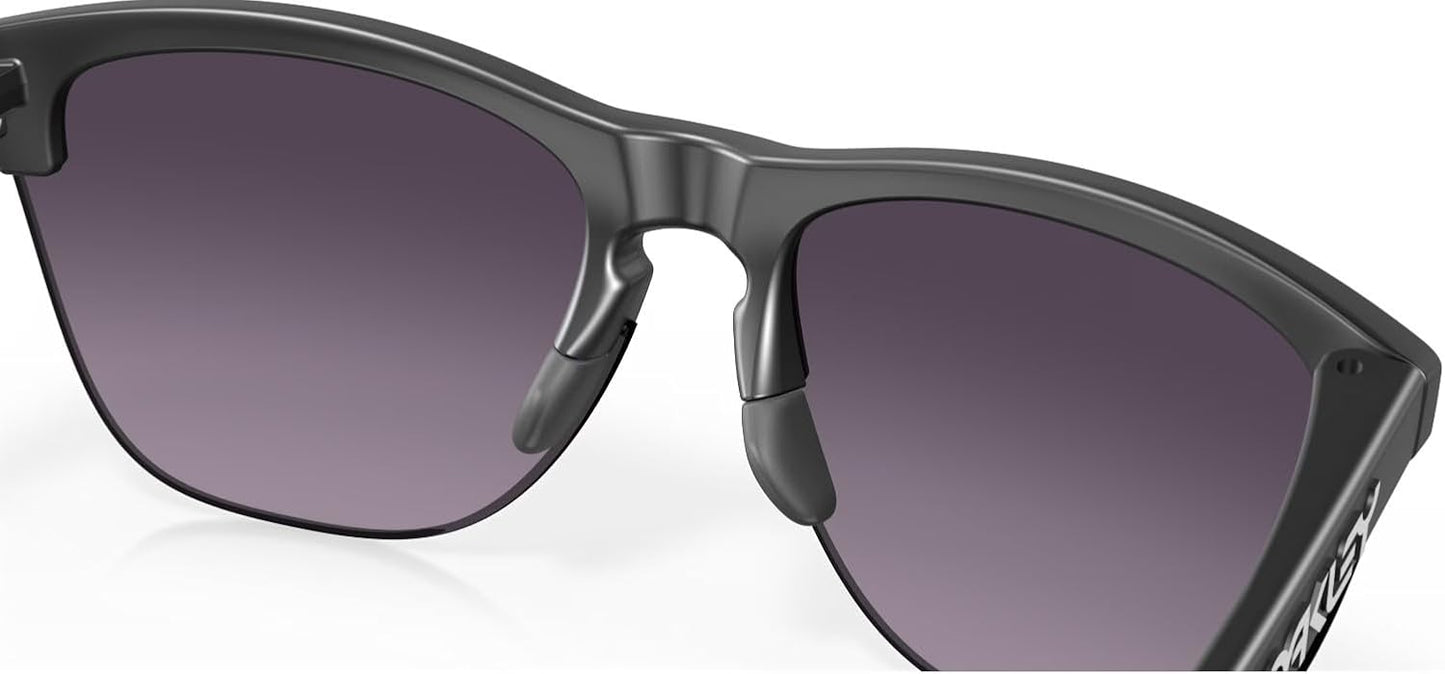 Oakley Frogskins Lite Sunglasses Matte Black with Prizm Grey Gradient Lens 63mm