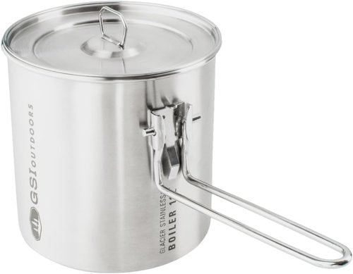 GSI Outdoors Glacier Stainless 1.1 L Boiler For Ultralight Backpacking and Camping
