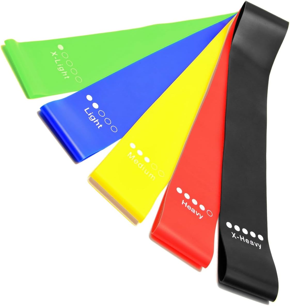 Resistance Loop Exercise Bands for Home Fitness & Strength Training - Elastic Workout Bands for All Ages